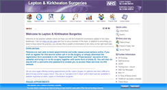 Desktop Screenshot of lepton-kirkheatonsurgeries.nhs.uk
